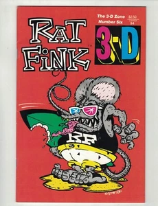 RAT FINK 3-D-3D ZONE #6-JUL.1987-ED "BIG DADDY" ROTH-HOT ROD ICON-W/GLASSES-VF - Picture 1 of 2
