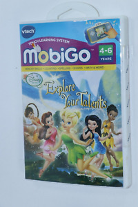 VTech mobiGo " Explore Your Talents " Learning Game Disney Fairies 4-6 years NEW