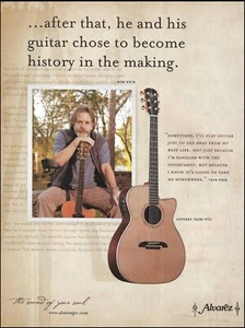 Grateful Dead Bob Weir Álvarez Yairi WY1 guitarra acústica anuncio 1995 anuncio - Imagen 1 de 3