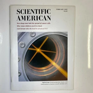 Scientific American Vintage Magazine 1992 February Optical Trap Turquoise - Picture 1 of 2