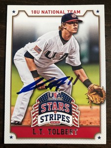 2015 USA Baseball L.T. Tolbert #64 RC Auto Signed Autograph