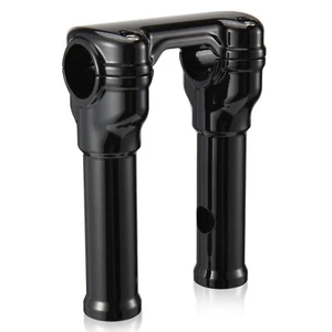 Cubierta superior de elevadores de manillar de abrazadera de 6" de elevación 1 1/4" para Harley Softail negra - Imagen 1 de 7
