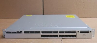 Cisco WS-C3850-12XS-E IP SERVICE Switch 12 SFP+ Ethernet Ports - Image 1 of 4