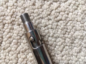 Narrow Knurled Shaft Quick Disconnect 3/8x24 Threaded Whip Hamstick CB Antenna - Zdjęcie 1 z 4