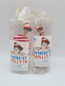 Wheres Wally? 1992 Vintage Wally Mascot Soft Toy Figures Wally & Wenda 5" A11 - Picture 1 of 5