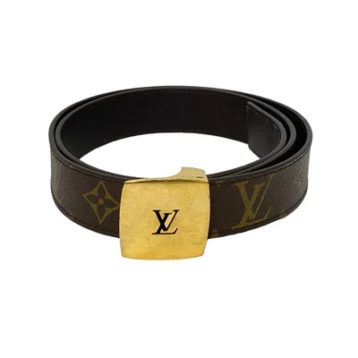 Auténtico monograma LOUIS VUITTON Santure LVCUT (hebilla dorada) M6887 - cinturón Foto 1 de 4