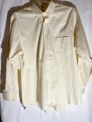 Camisa social Geoffrey Beene manga longa XL botão para cima 17 34/35 - Imagem 1 de 4