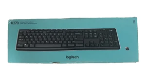 Logitech Full Size Wireless Keyboard K270 - Factory Sealed - Picture 1 of 2