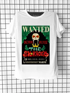 Tee-shirt manga animé japonais One Piece WANTED SK BROOK Prime Mixte et Enfant - Foto 1 di 4