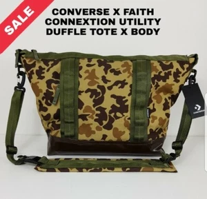 BOLSA DE LONA CONVERSE X FAITH CONNECTION UTILITY /X CUERPO/BOLSO CAMUFLADO PRECIO DE VENTA SUGERIDO POR EL FABRICANTE £130 - Imagen 1 de 12