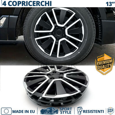 WHEEL CONNECT Set Di 4 Anelli Di Centraggio Per Cerchi - Da 73,1 Mm A 60,1 Mm - In Plastica ABS