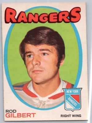 ROD GILBERT 1971-72 O-PEE-CHEE 71-72 NO 123 NRMINT+          52360 - Image 1 of 2