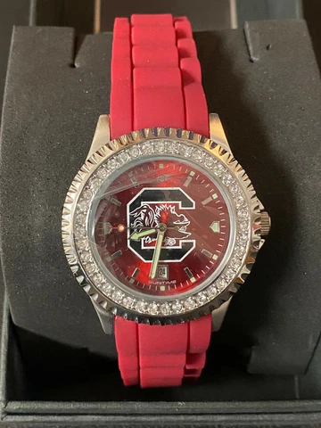 Suntime South Carolina Gamecocks Womens Watch with Silicone Band Cover
