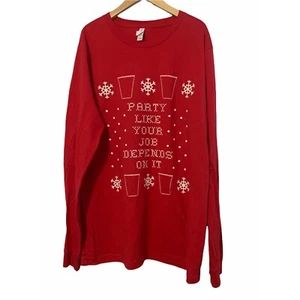 Ugly Christmas Sweatshirt Office Weihnachten Party Tee Gr. Large NEU - Bild 1 von 5