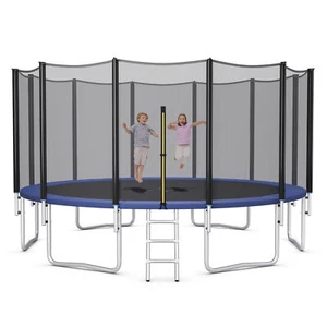 16 FT Outdoor Trampoline Bounce Combo W/Safety Closure Net Ladder - Picture 1 of 9