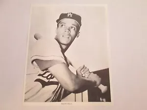 Foto vintage 8x10 Los Angeles Dodgers Maury Wills - Foto 1 di 1