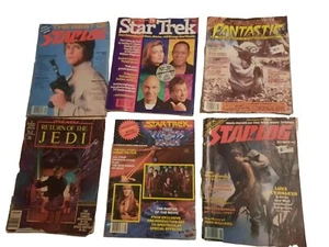 Lot 6 Vintage Sci-Fi Magazines Star Wars Star Trek - Picture 1 of 6