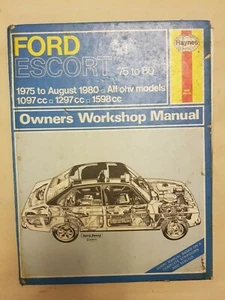 Ford Escort '75 to '80 1975 to August 1980 OHV Models 1097,1297,1598cc Haynes - Picture 1 of 2