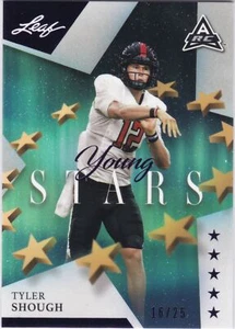 2021 Leaf Young Stars Purple #20 Tyler Shough - Texas Tech Rookie ARC 16/25 - Bild 1 von 2