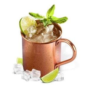 Moscow Mule Copper Mug by Solid Copper Authentic Moscow Mule Mugs Unlined 16 oz - Picture 1 of 7