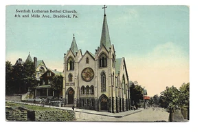 SWEDISH LUTHERAN BETHEL CHURCH,4TH & MILLS AVE.~BRADDOCK,PA - Picture 1 of 1