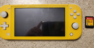 Nintendo Switch Lite + Mario Maker 2 *No Charger or Case* - Yellow