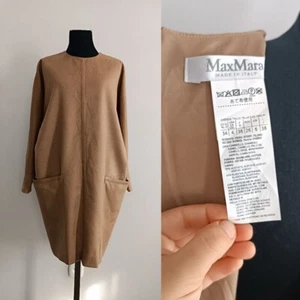 Max Mara Camel Wool Dress IT 38/US 4 F36 Beige Oversize - Picture 1 of 23