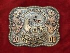 RODEO CHAMPION TROPHY BUCKLE PROFESSIONAL BULLFIGHTER☆KENEDY TEXAS☆2008☆RARE☆24