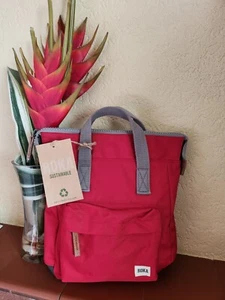 ROKA BANTRY B MARS RED SMALL BACKPACK RECYCLED CANVAS TRAVEL - Picture 1 of 7
