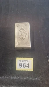 Hotel Zur Post Vintage Metal Matchbox Holder Vintage Decorative Engraved - Picture 1 of 6