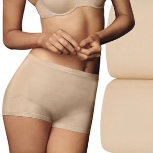 Maidenform 12587 Invisible Power Boyshort 2 Pairs Beige Small - Bild 1 von 4