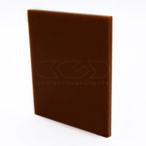 Lastra plexiglass marrone pieno su misura spessore 3 mm - Foto 1 di 1