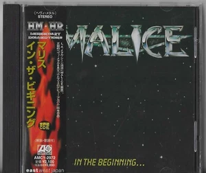 Malice - in The Beginning ... Japan Cd Obi AMCY 2972 Judas Priest Metal Church - Zdjęcie 1 z 2