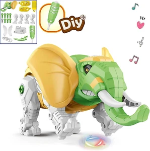 DIY Electronic Robot Elephant Building Toys for Boys, Boys Educational Boy Toys - Picture 1 of 6