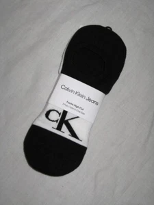 BNWT CALVIN KLEIN Footie High Cut No Show Trainer Liner Socks 3 Pairs 7-11 - Picture 1 of 3
