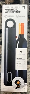 Sharper Image Automatic Wine Opener with Foil Cutter Battery Operated Black - Picture 1 of 2