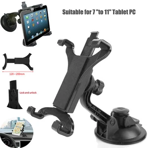 Universal 360°Car Mount Windshield Dash Holder Cradle For iPad Air Mini Pro 11" - Picture 1 of 17