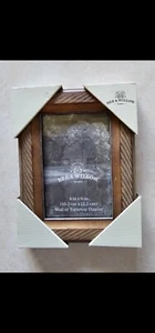 Cornice portafoto in legno Bee&Willow Home 4x6 Lt.choc 20091 nuova - Foto 1 di 3