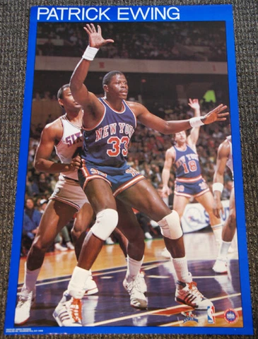 Patrick Ewing ROOKIE YEAR 1985-86 New York Knicks Starline Action 22x34 POSTER Cover