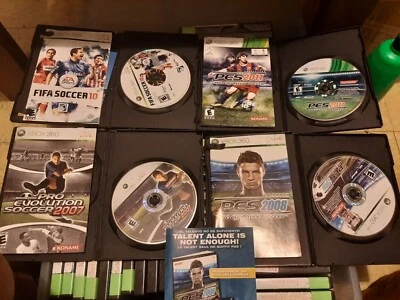 Pro Evolution Soccer 07 08 2011 & fifa 10 (Microsoft Xbox 360) 4 games - Image 1 of 2
