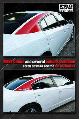 Calcomanías a rayas laterales pilar techo Dodge Charger 2011-2014 (elige el color) Foto 1 de 2