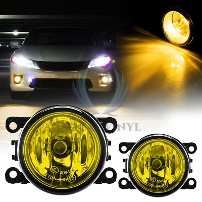 Par de luces antiniebla amarillas lente ajuste calidad repuesto para Ford Fiesta Freestyle F4 Foto 1 de 4