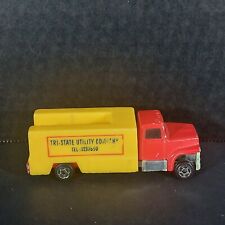 Diecast Toy Truck Car Yellow Red Tri State Utility Company 1237650 - T4