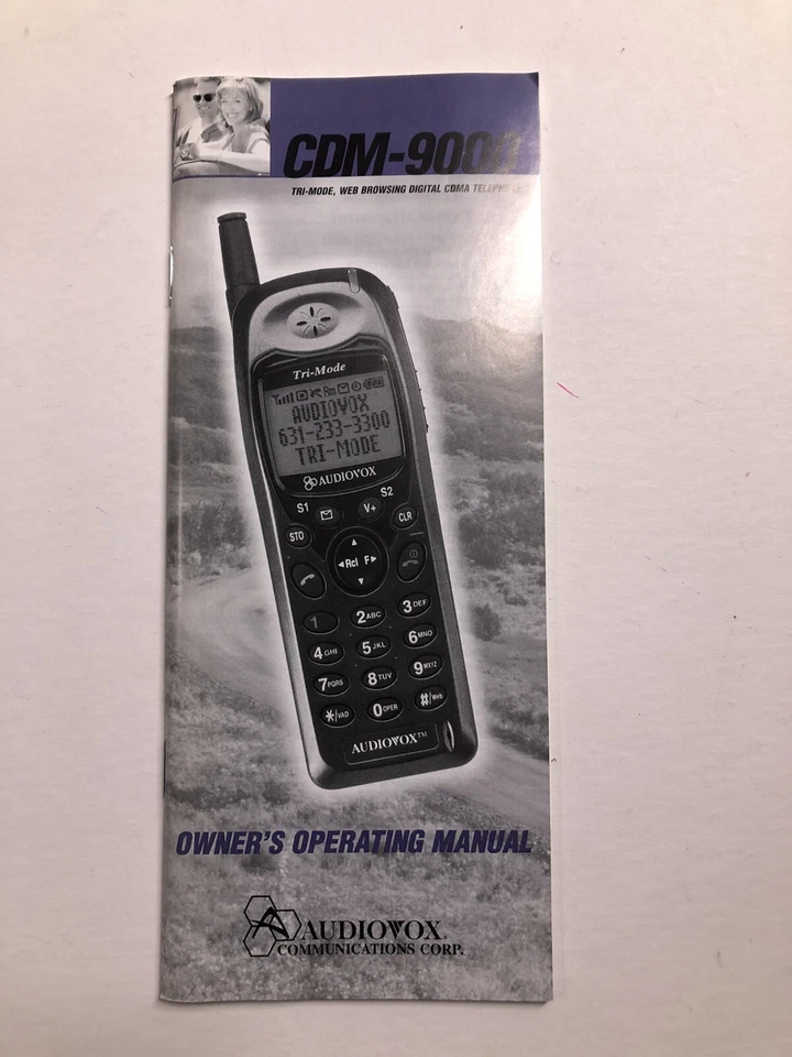 Audiovox CDM-9000 manual vintage Foto 1 de 1
