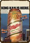1984 MILLER Beer King Kong Kan Vintage-Look-Edge *DECORATIVE REPLICA METAL SIGN*