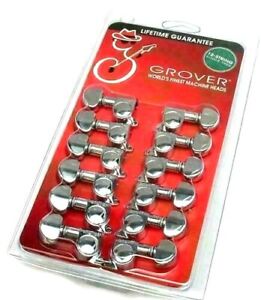 Grover Chrome Sealed 10-string Pedal Steel Guitar Tuners 210C