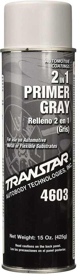 Transtar 2 en 1 Auto Body Primer Gris Lata Spray Aerosol, 4603  Foto 1 de 1