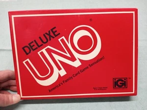 Vintage 1978 UNO DELUXE EDITION 3001 INTERNATIONAL GAMES INC JOLIET IL - Picture 1 of 15