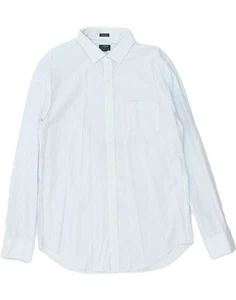 J. CREW Mens Thompson Shirt Size 17 1/2 XL Blue Pinstripe Cotton BM91 - Picture 1 of 4