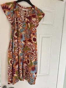 next size 12 Multi Colour Kaftan Style Knee Length Dress - Picture 1 of 4